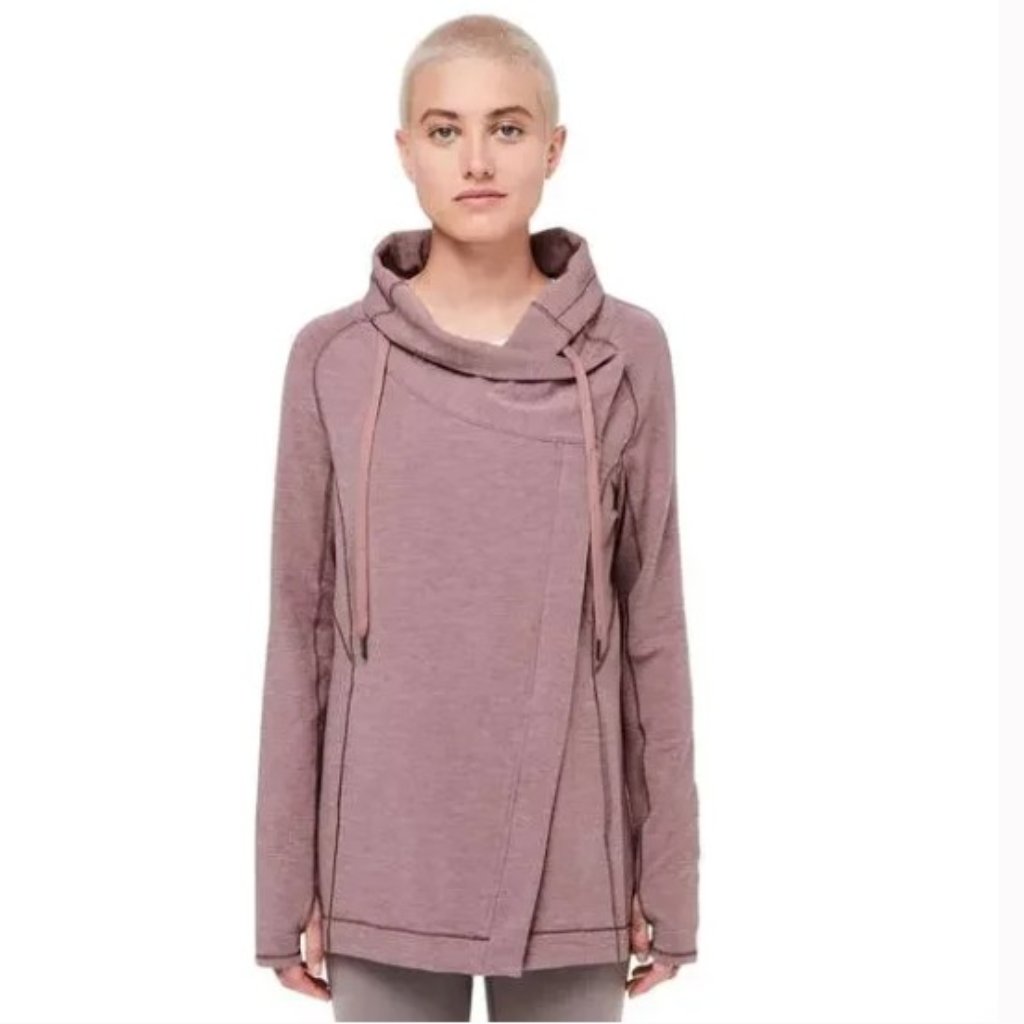 Lululemon Coast Easy Wrap Heathered Misty Merlot